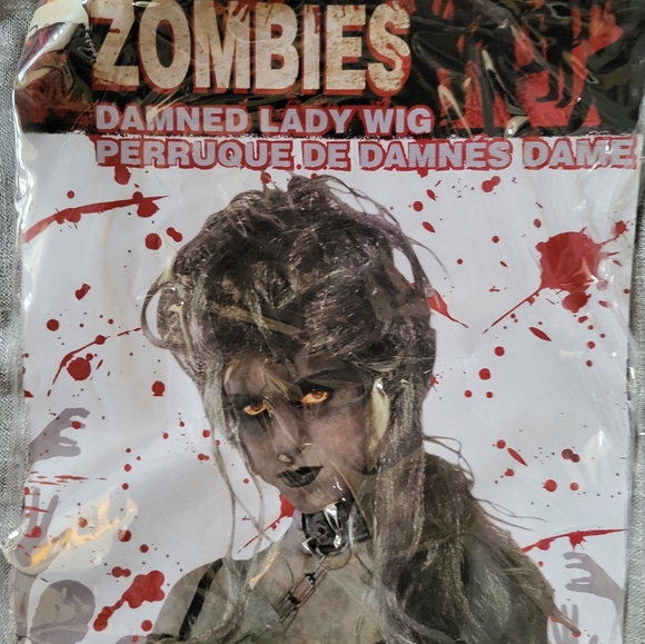 🎃 Zombie Dream Short Silk Layered Dress Halloween with accessories - Picture 13 of 15